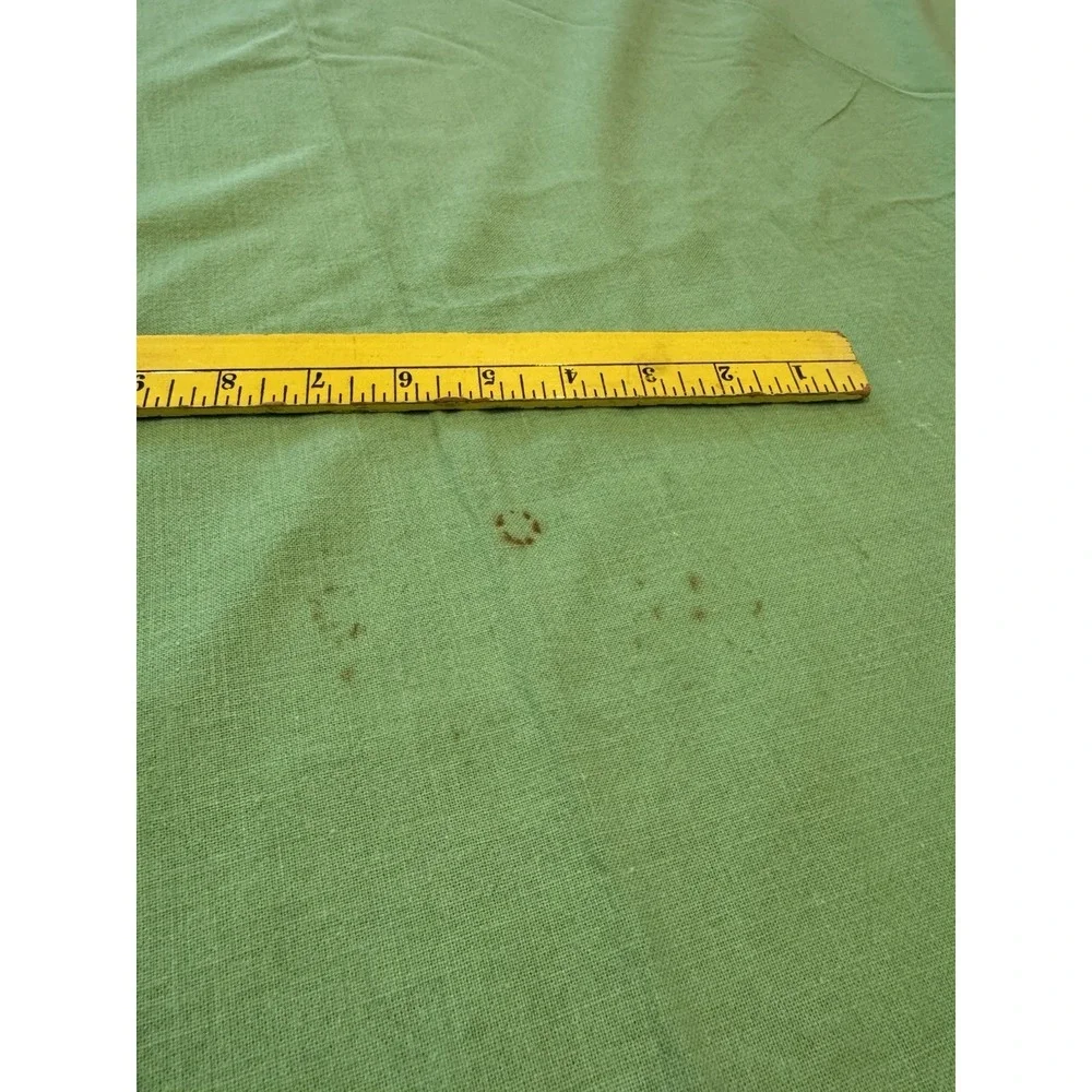 Vintage Anne‎ Klein Green Tablecloth 67x91 Cotton Lion Logo Robinson Golluber